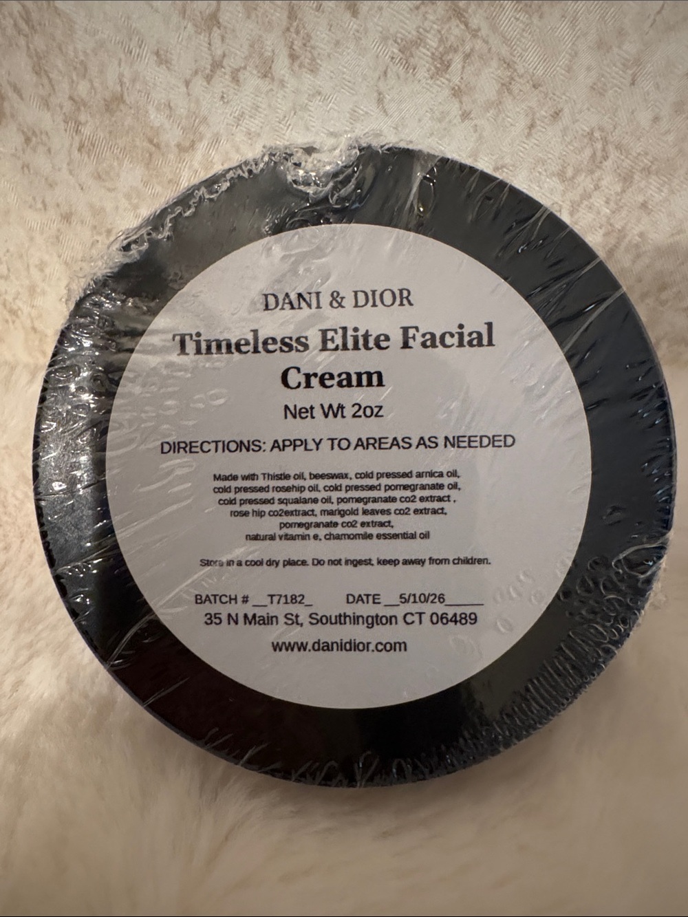 Dani & Dior Timeless Elite Facial Cream - Black & White Jar